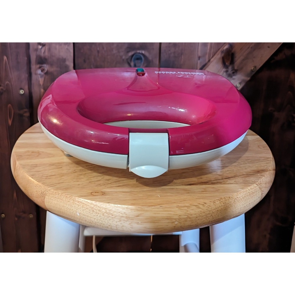 Vintage George Foreman Waffle Maker Nonstick GFW0036PT Pink Retro Kitchen Decor - Picture 2 of 13